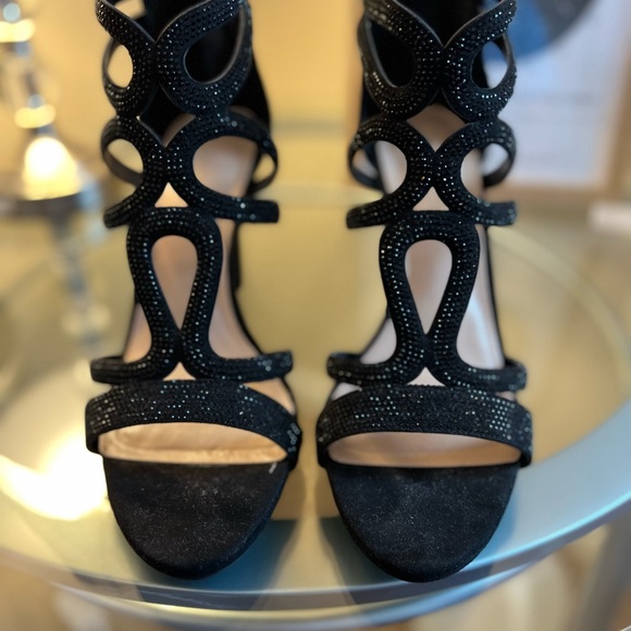 BNIB Kelly & Katie Black Sparkly Heels - Picture 2 of 4